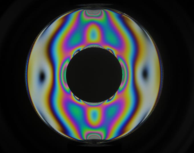 photoelasticimeter circular ring test specimen